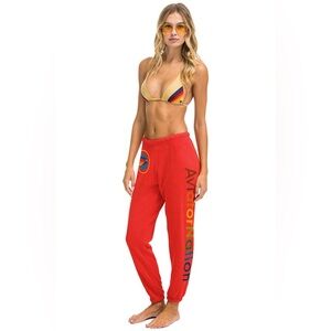 Aviator Nation Bright Red Sweatpants